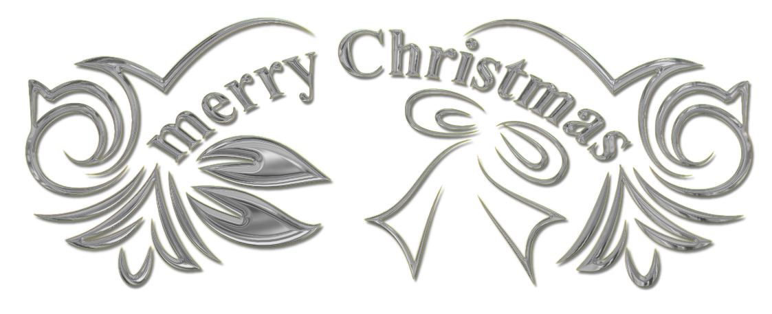 White Merry Kerst PNG HQ Pic