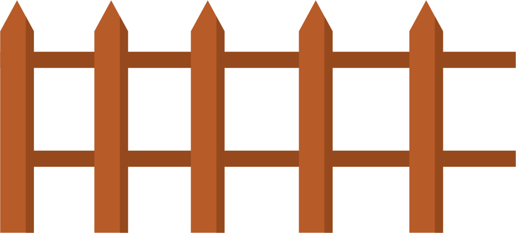Wooden Fence Free PNG Image