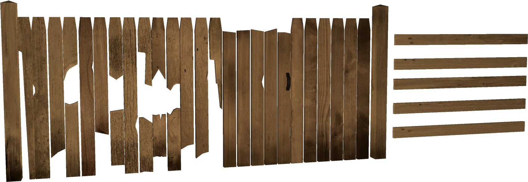 Wooden Fence PNG Image HQ