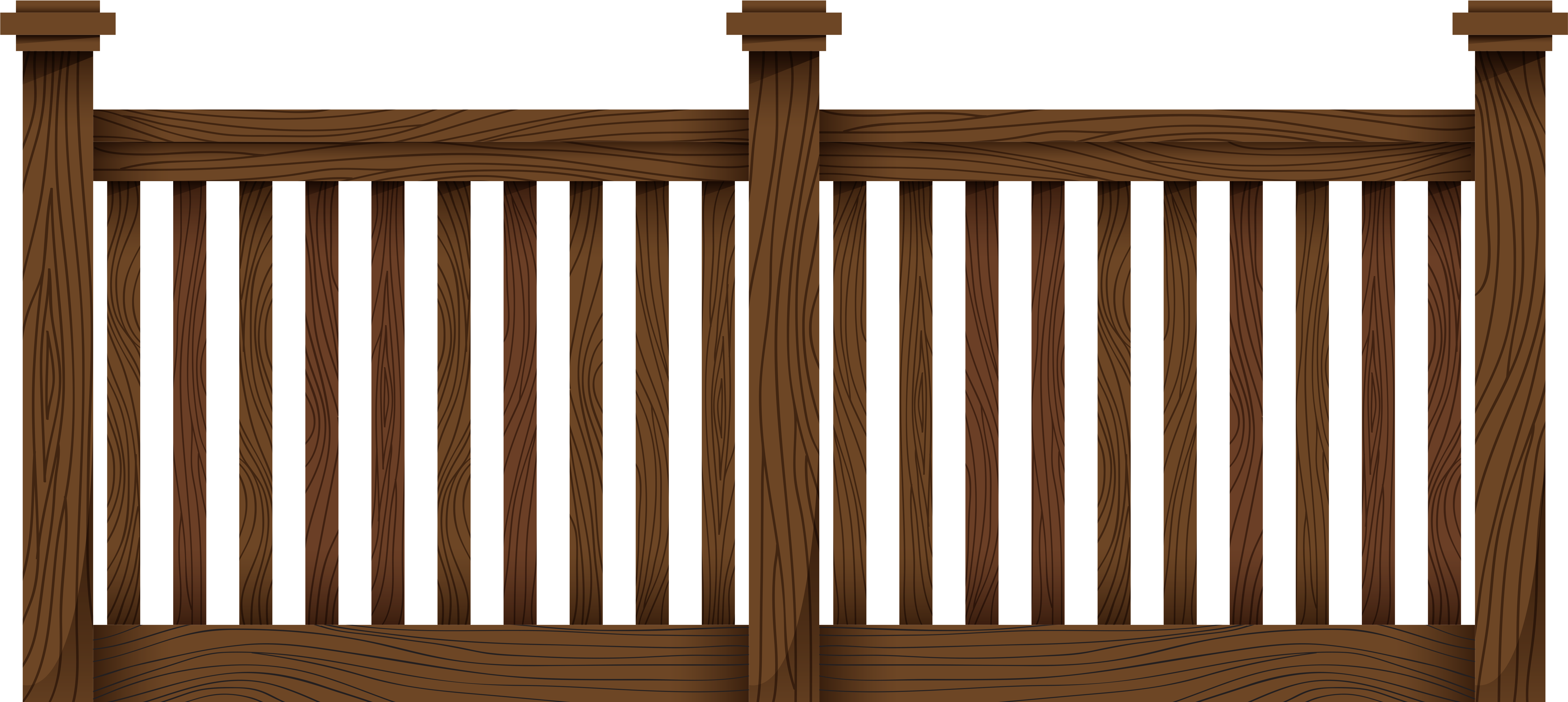 Wooden Fence PNG Image