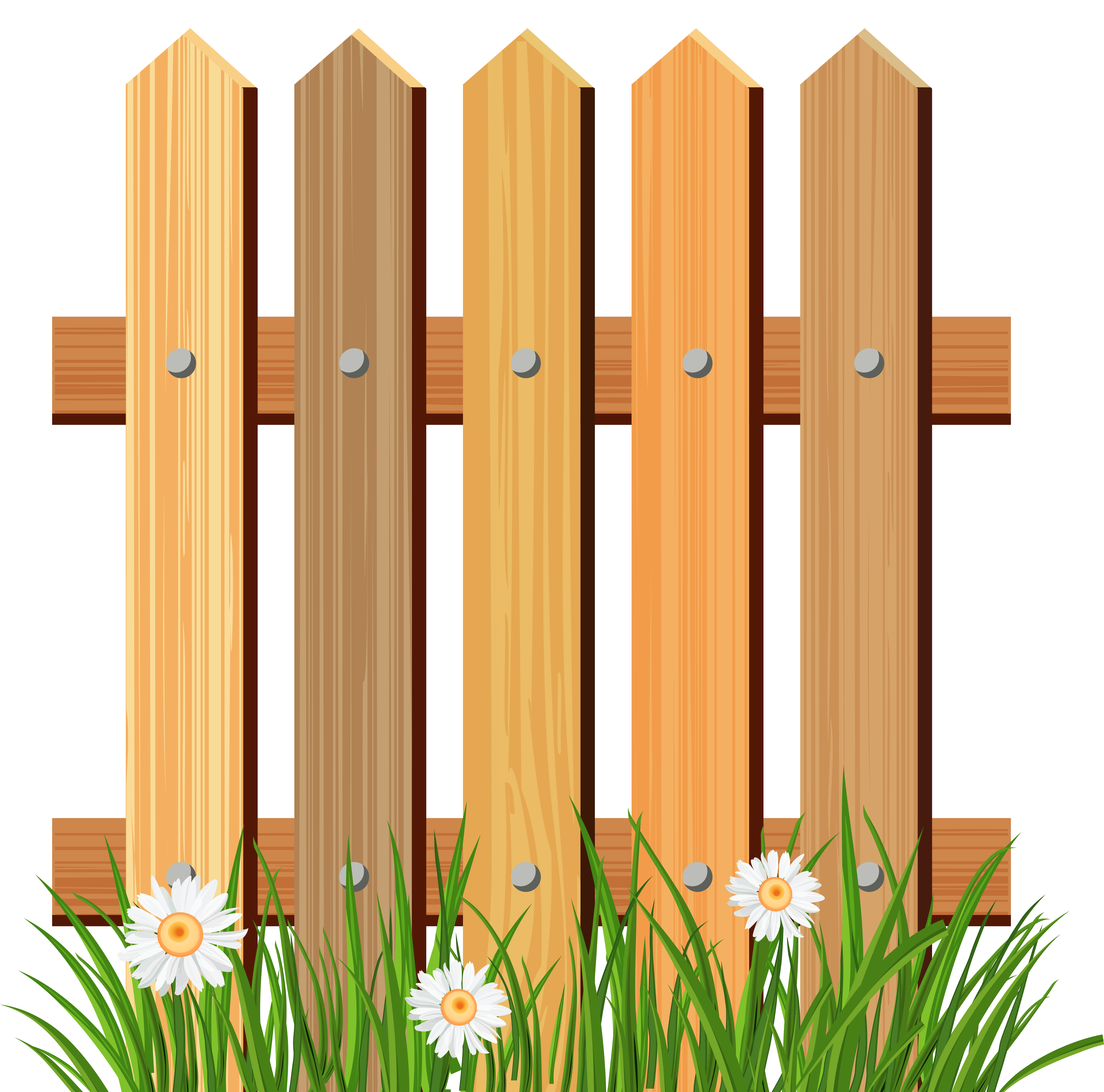 Wooden Fence Transparent