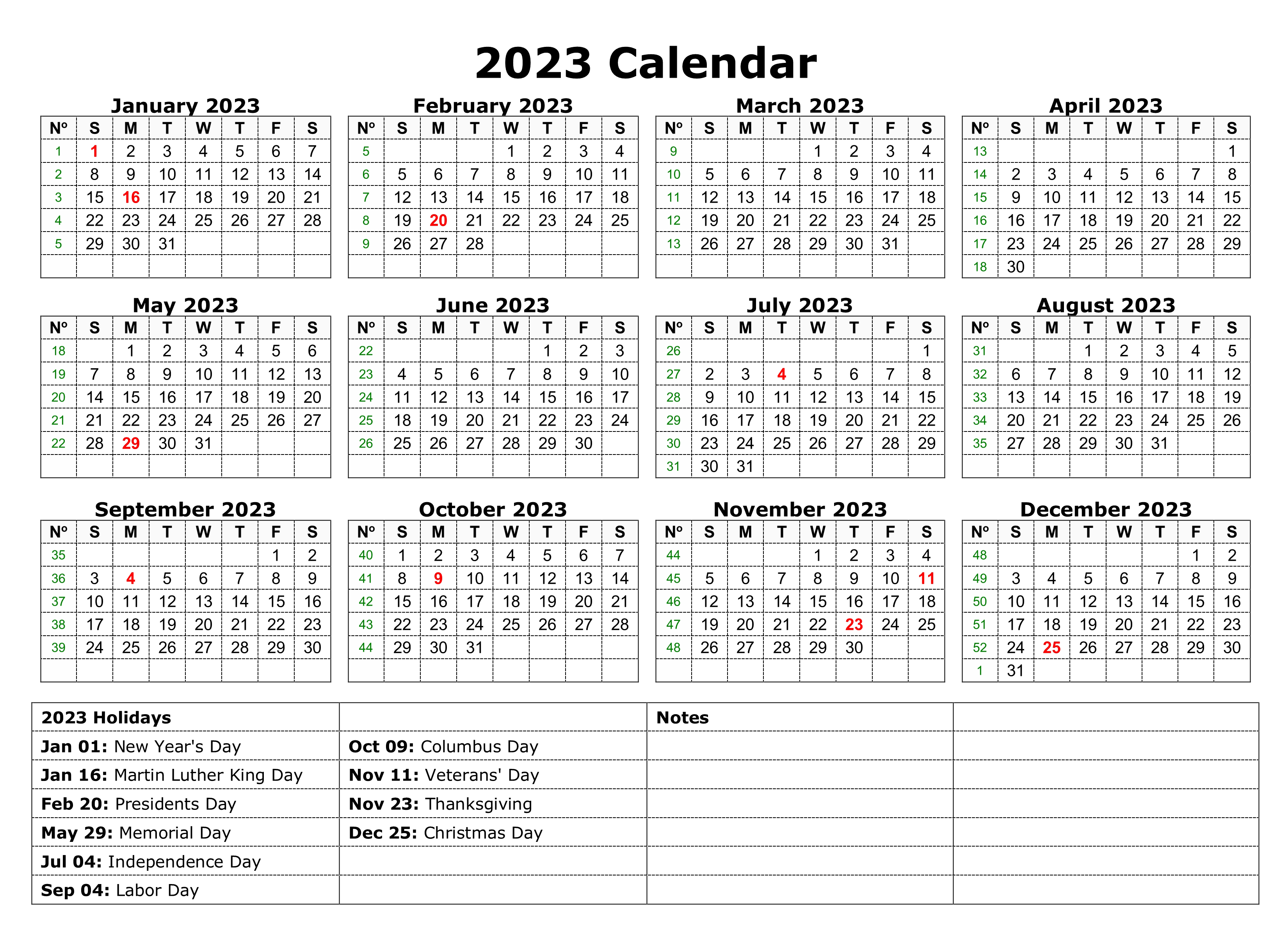 Calendar 2023 PNG HQ Photo