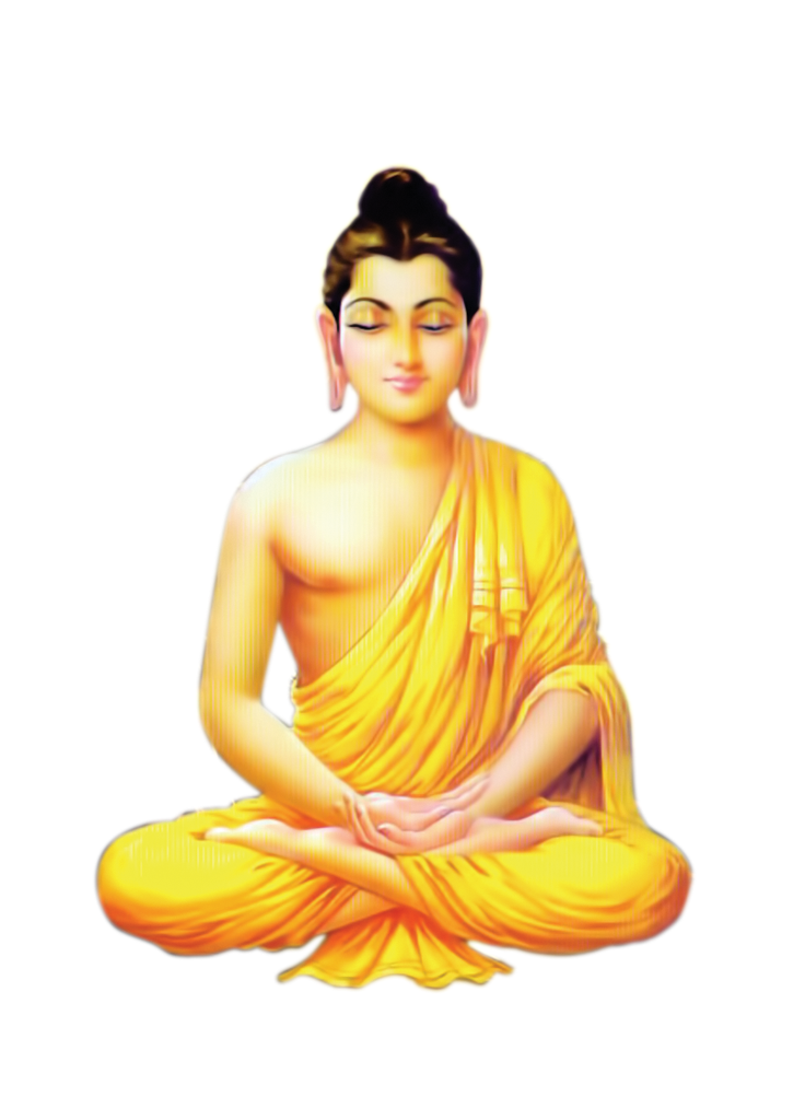 Gautama Buddha Meditation PNG Photo