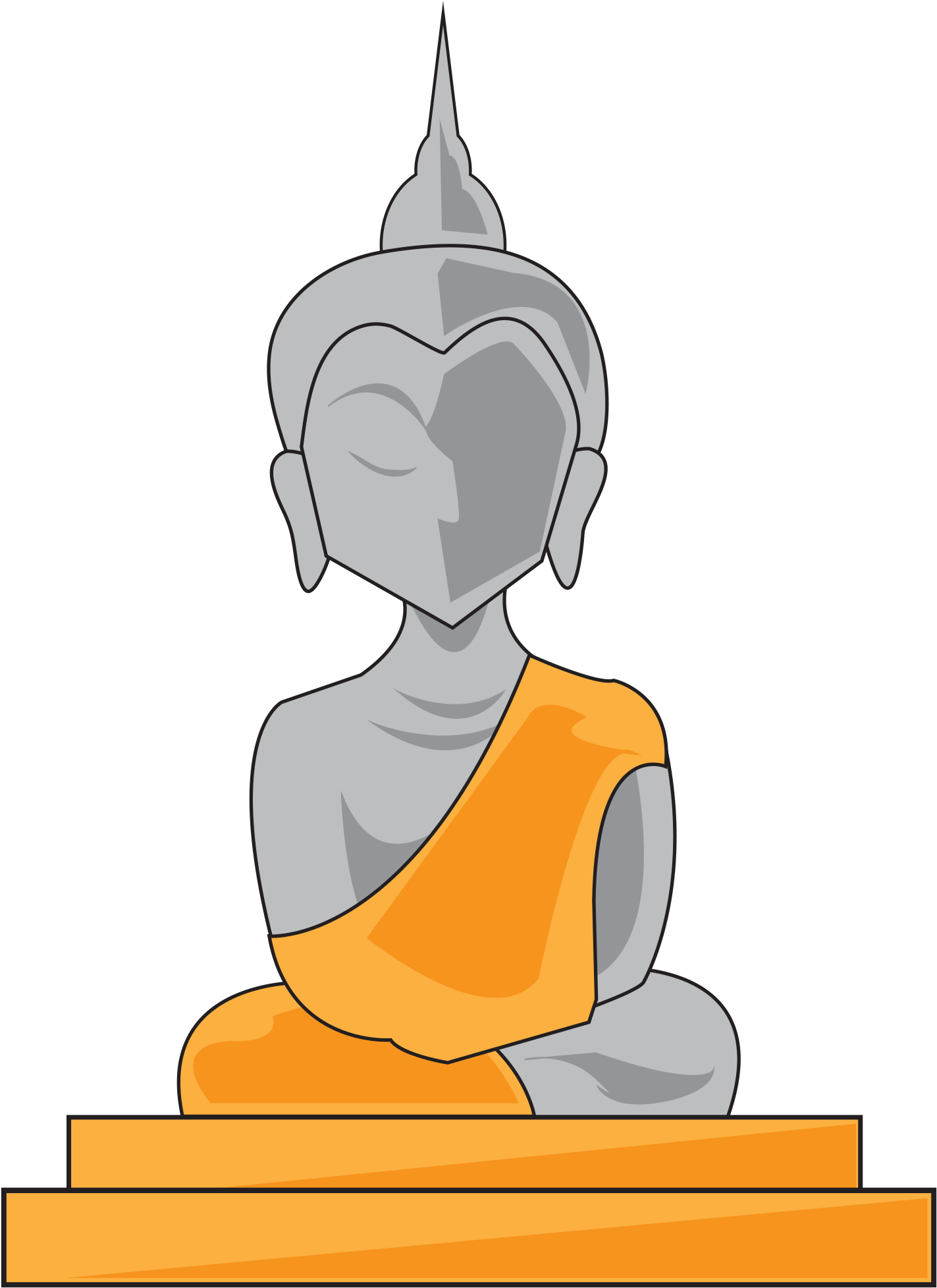 Gautama Buddha Statue PNG Gambar HQ