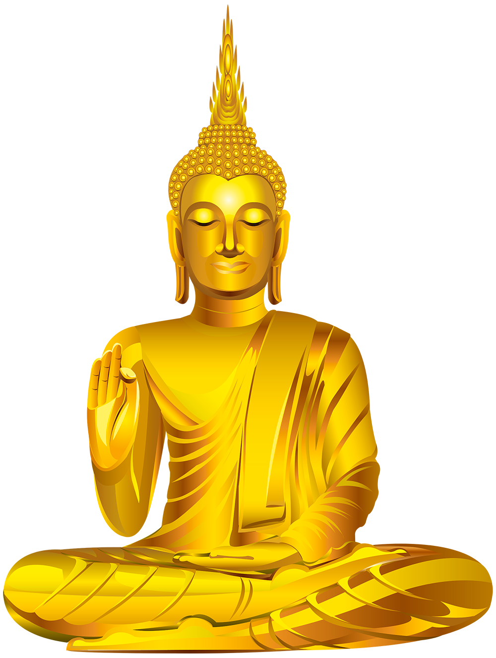 가타마 부처님 동상 투명 한 본체