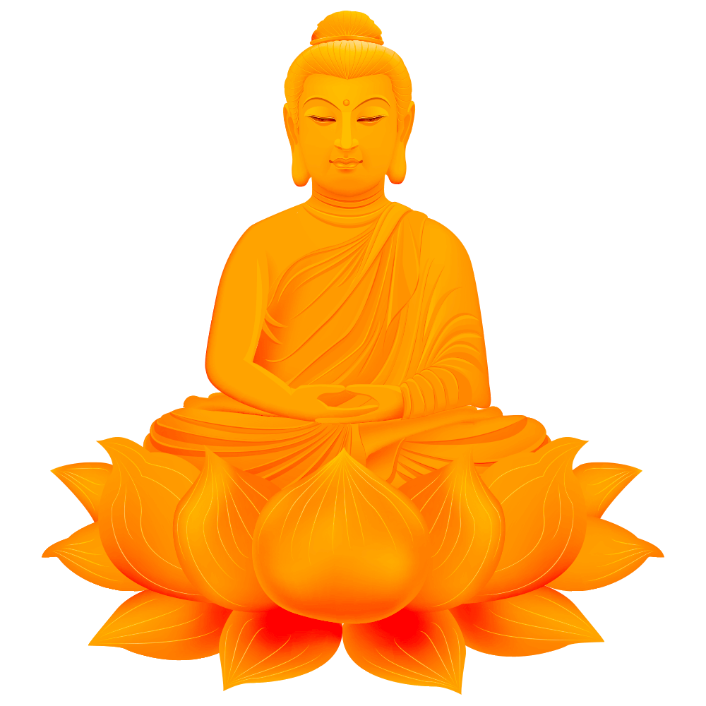 Gautama Buddha transparentes Bild