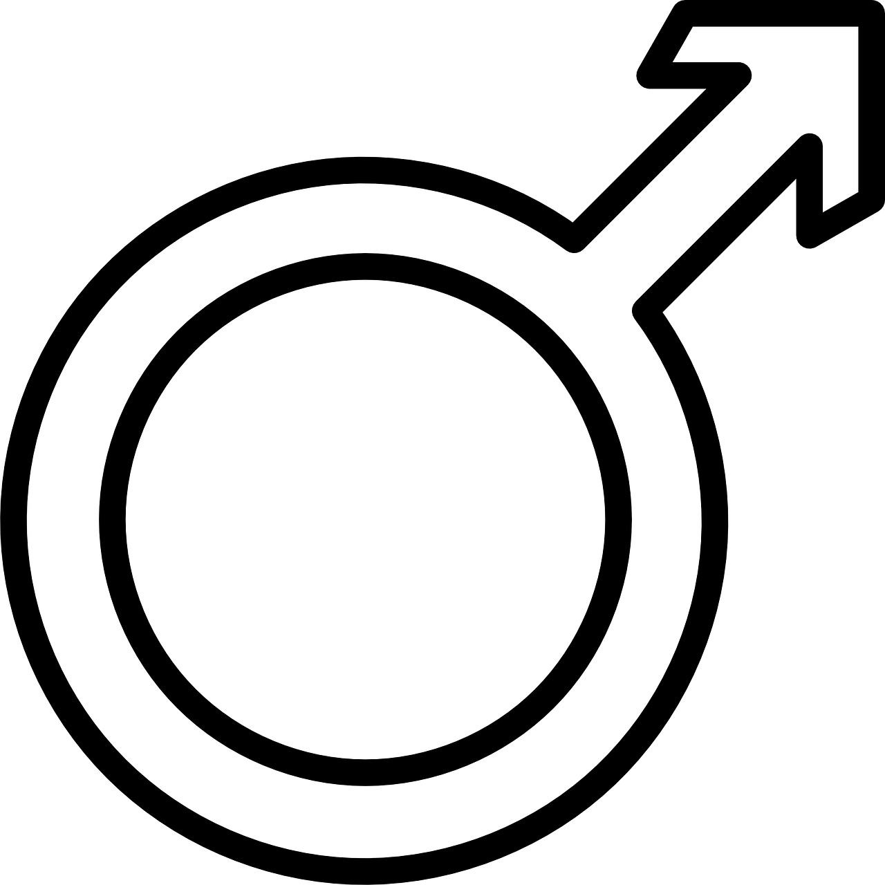 Гендер символ мужской PNG Image
