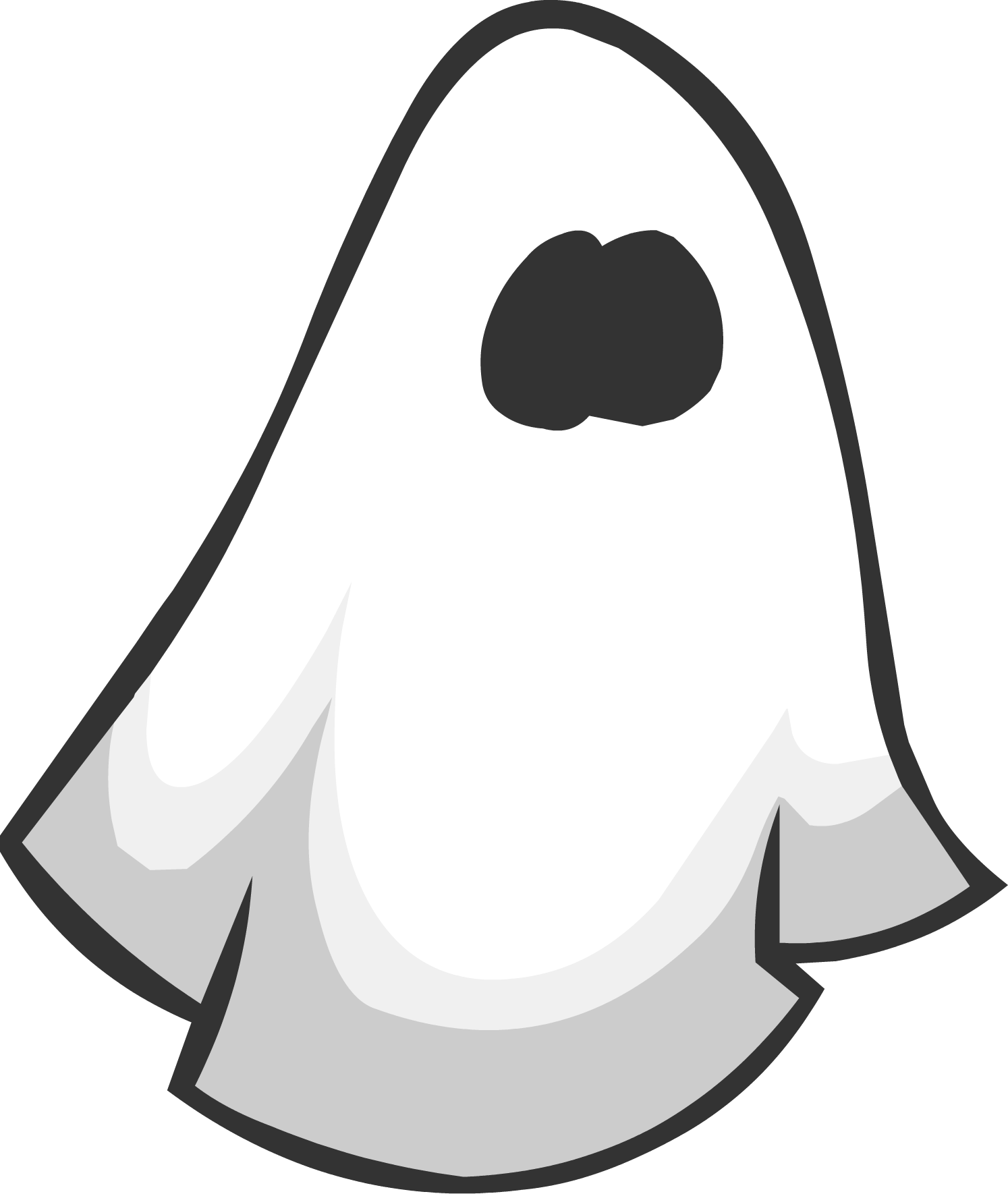 Ghost Vector Gratis PNG HQ-afbeelding