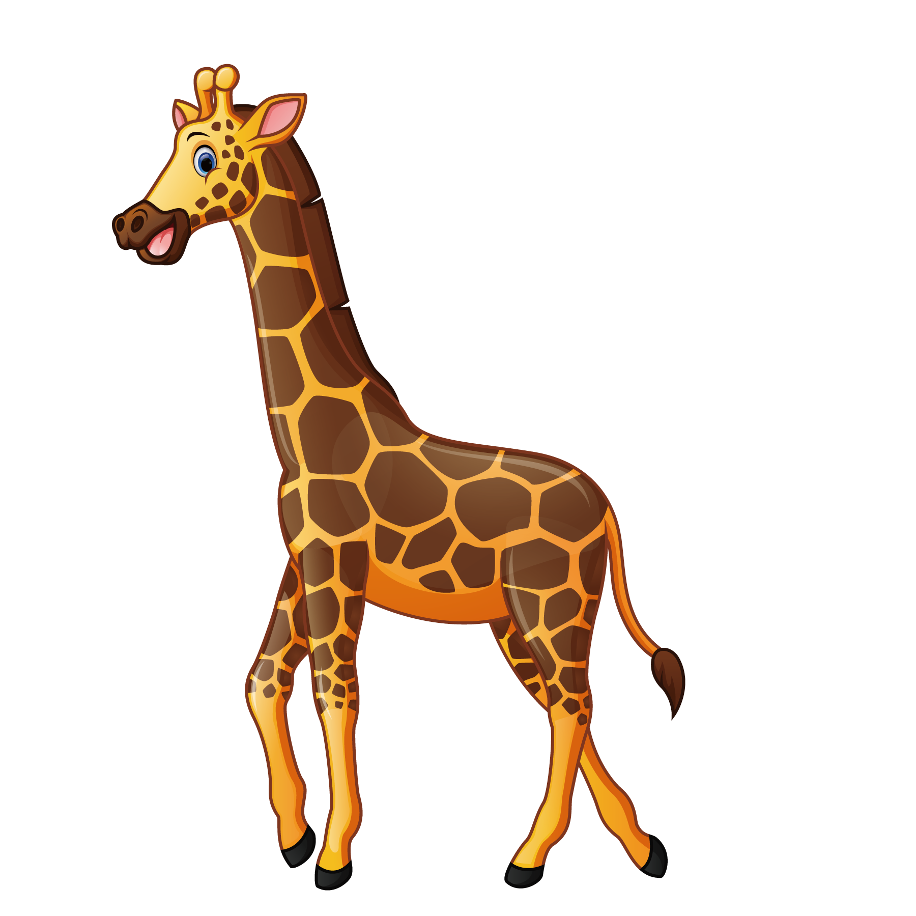 Giraffe Vector PNG-Afbeelding