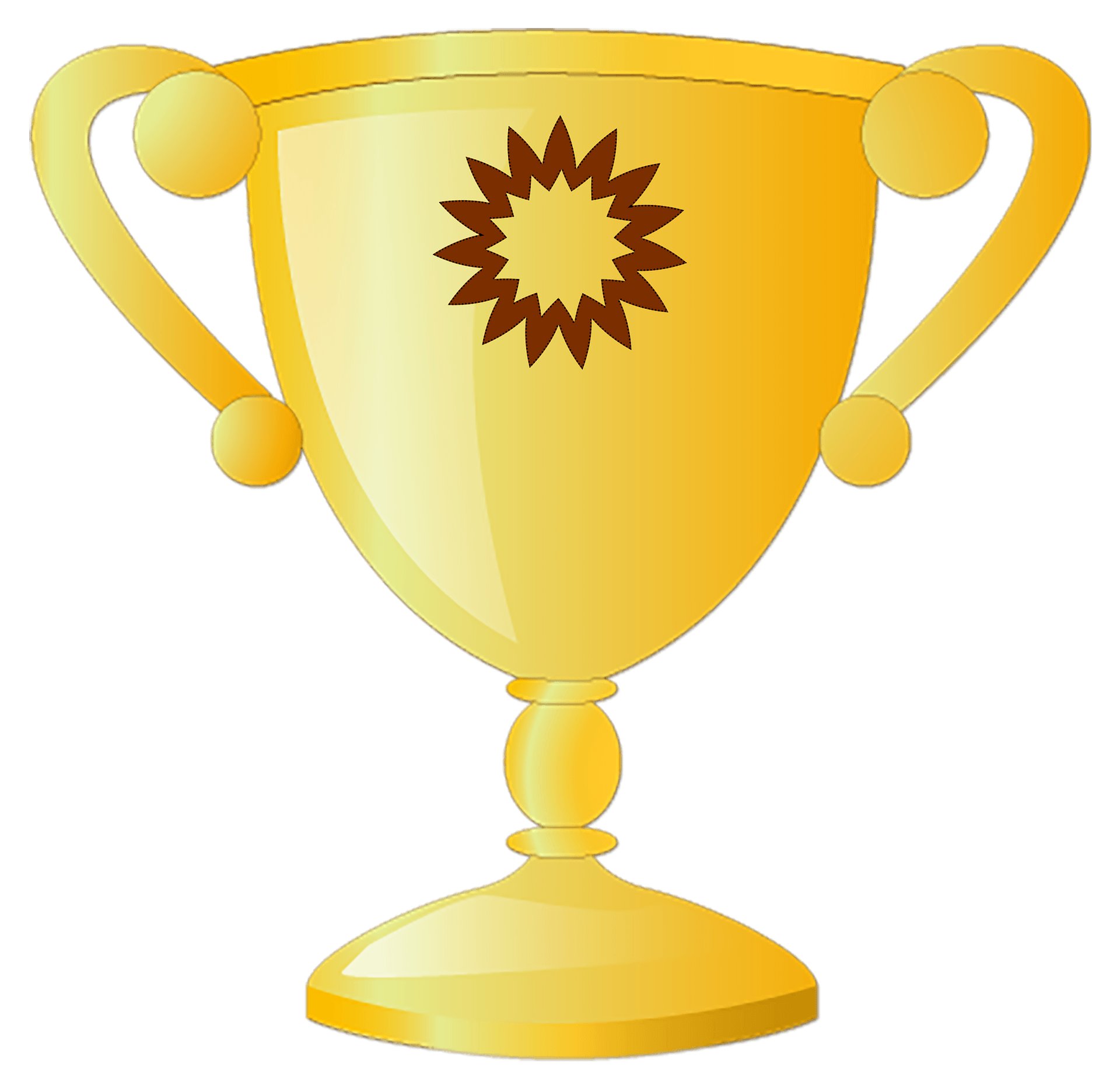 Golden Cup Vector Free PNG Image
