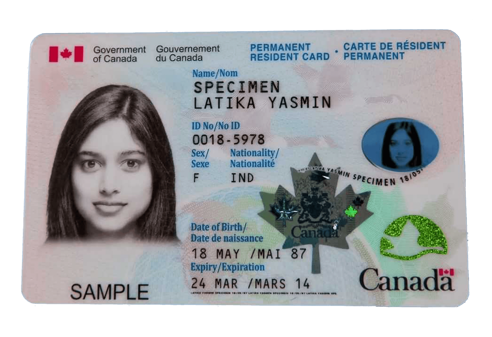 Green Card Free PNG HQ Image