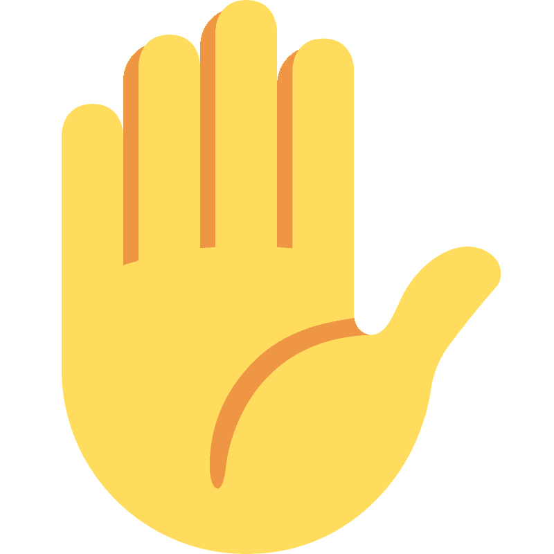 Hand Emoji WhatsApp PNG Free HQ Download