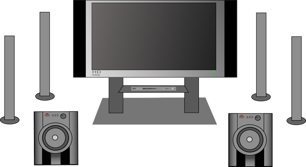 Home Theater System Concept PNG