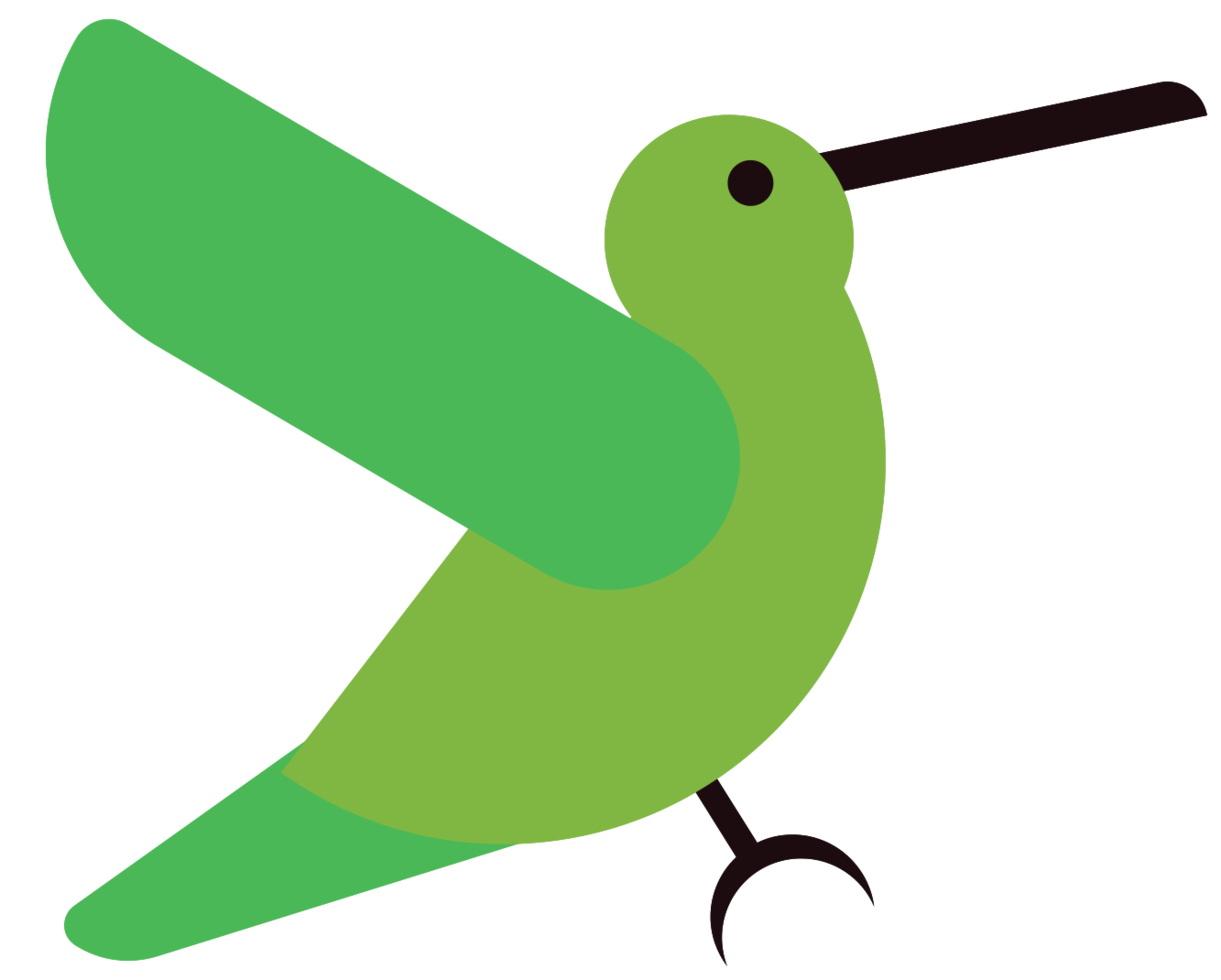 Vector Hummingbird transparentee