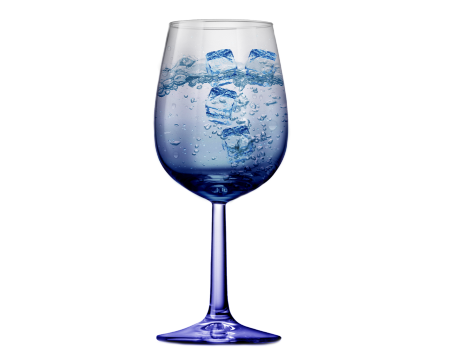 Ice Water Glass Background PNG