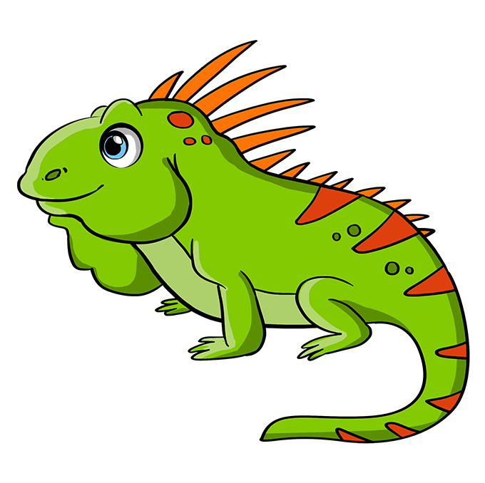Iguana Vector PNG Photo