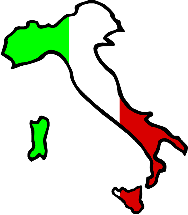 Italy Map Area PNG