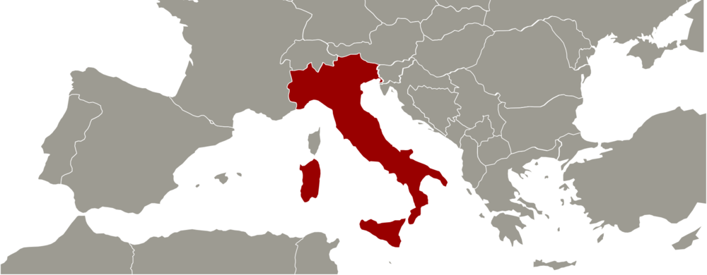 Italy Map Capital PNG
