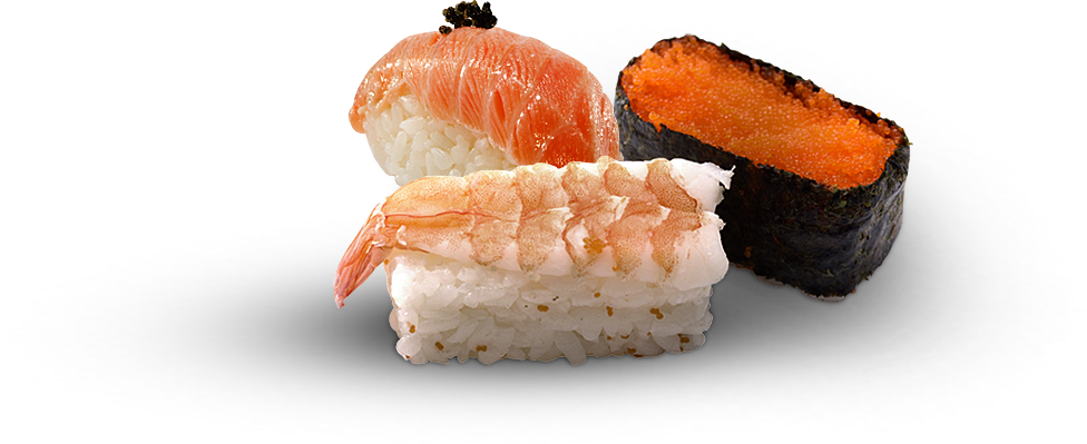 Imagens transparentes de comida japonesa