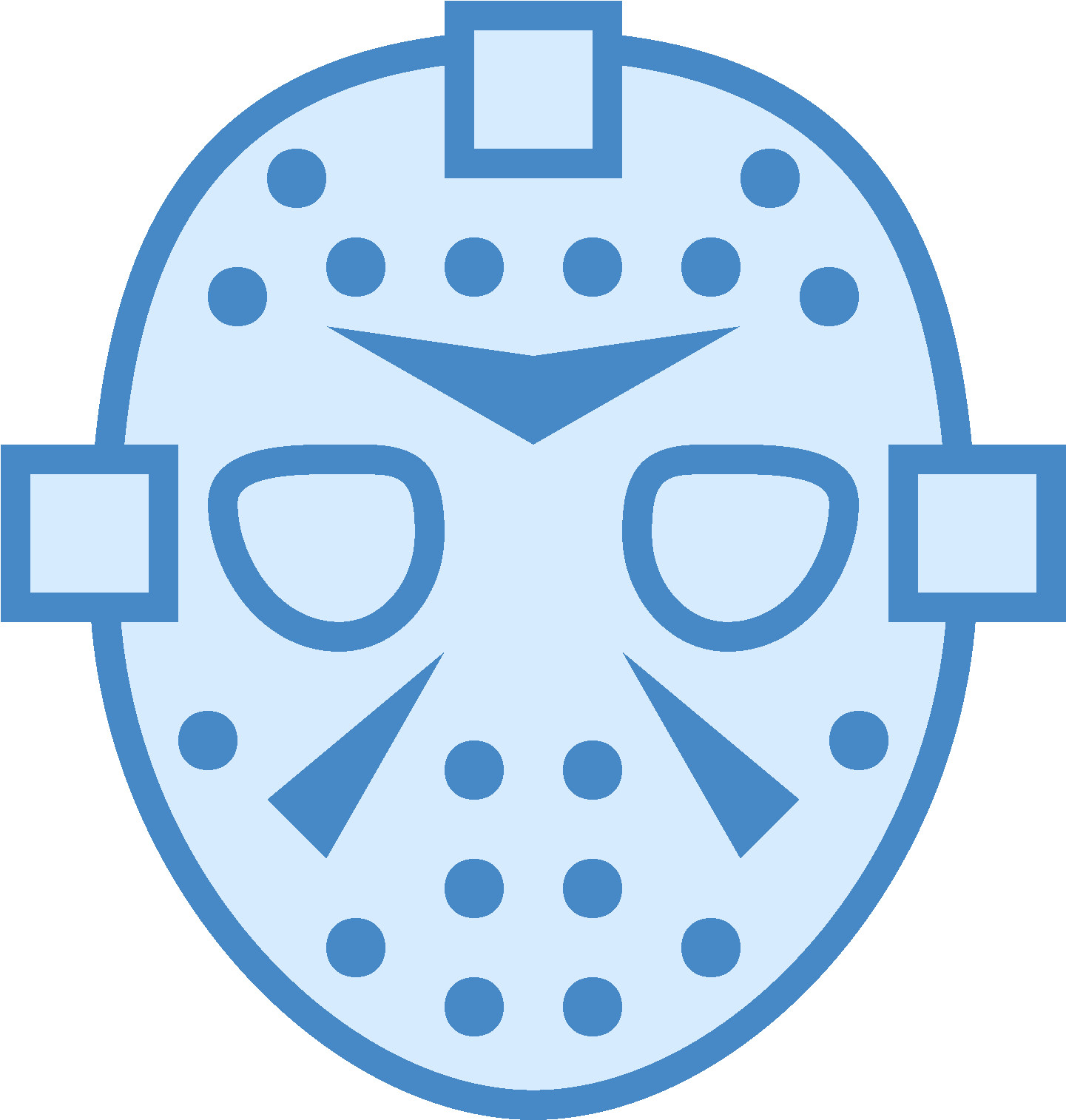 Jason Voorhees Mask Transparant