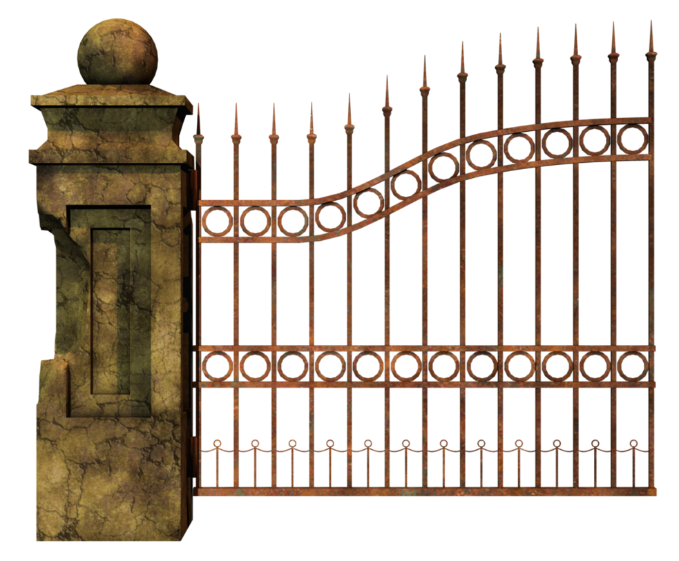 Modern poort PNG-Afbeelding
