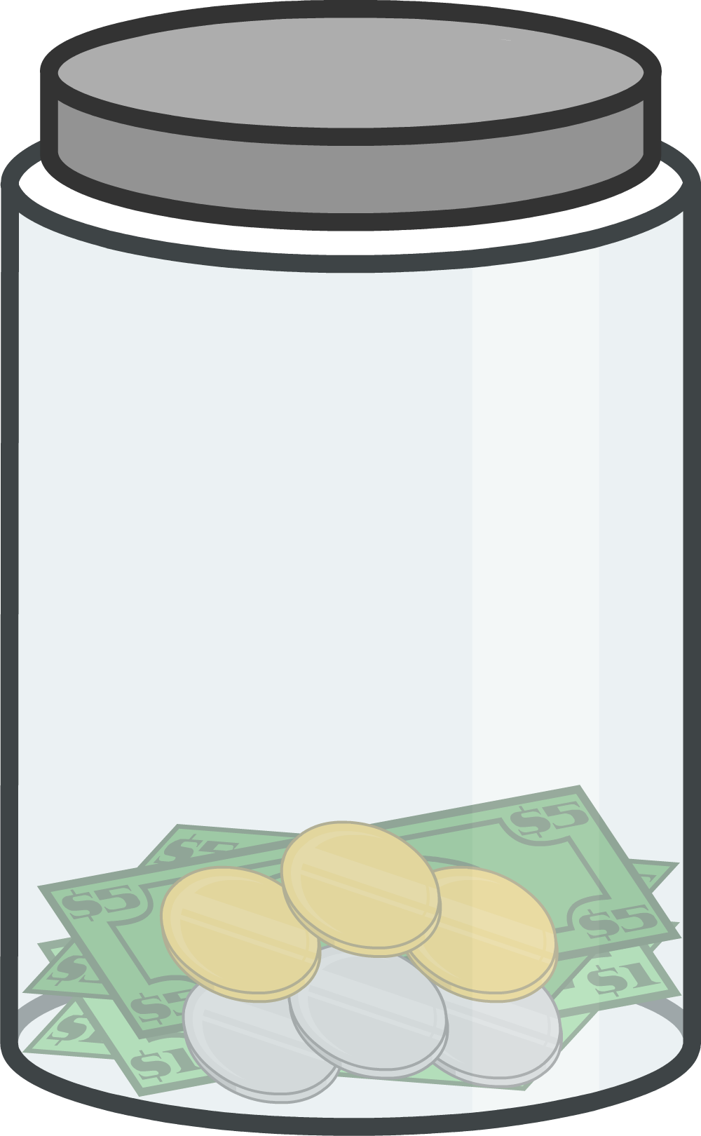 Dinheiro jar PNG Pic