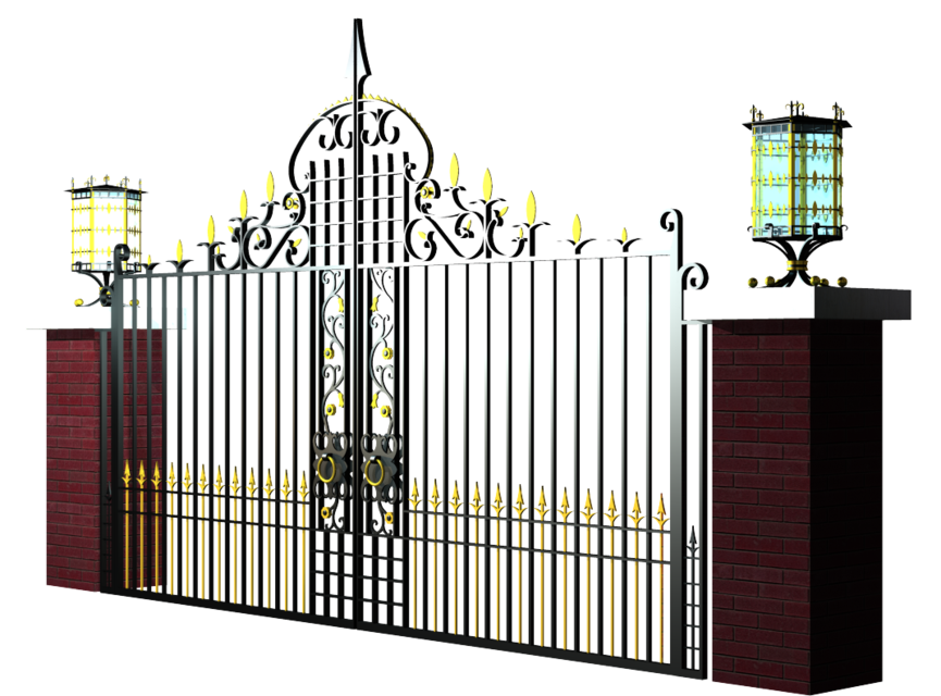 Steel Gate PNG Photo HQ