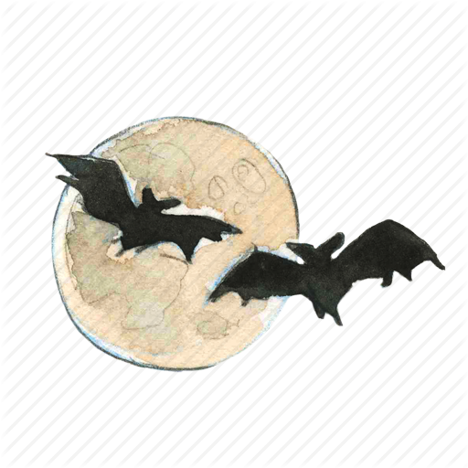 Bat Moon PNG Скачать изображение