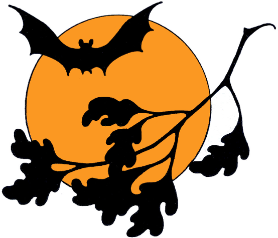 Bat Moon PNG Transparent Image