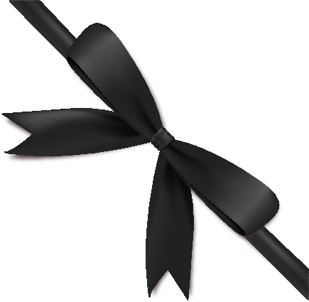 Black Ribbon PNG Image Background