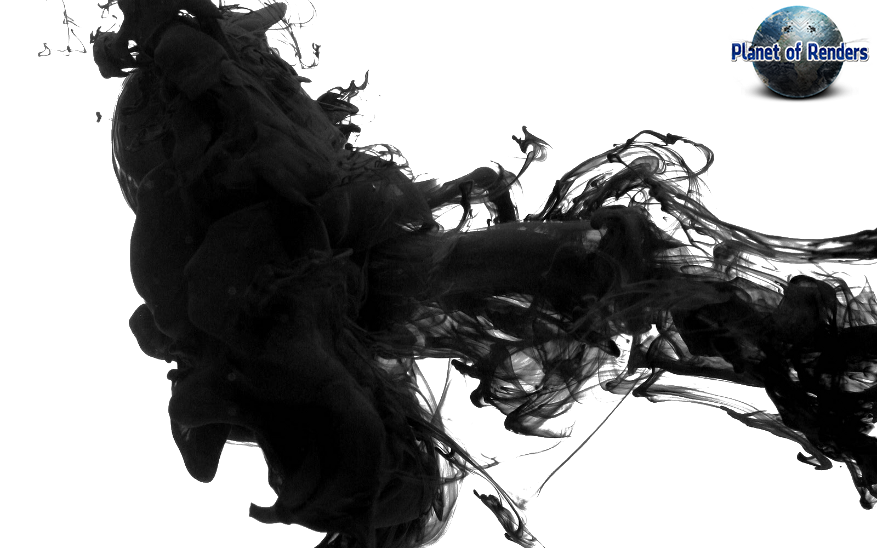 Imagem transparente de fumaça preta