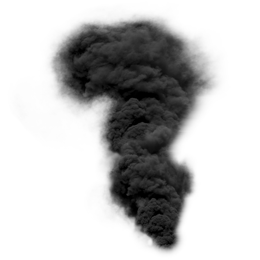 Imagens transparentes de fumaça preta