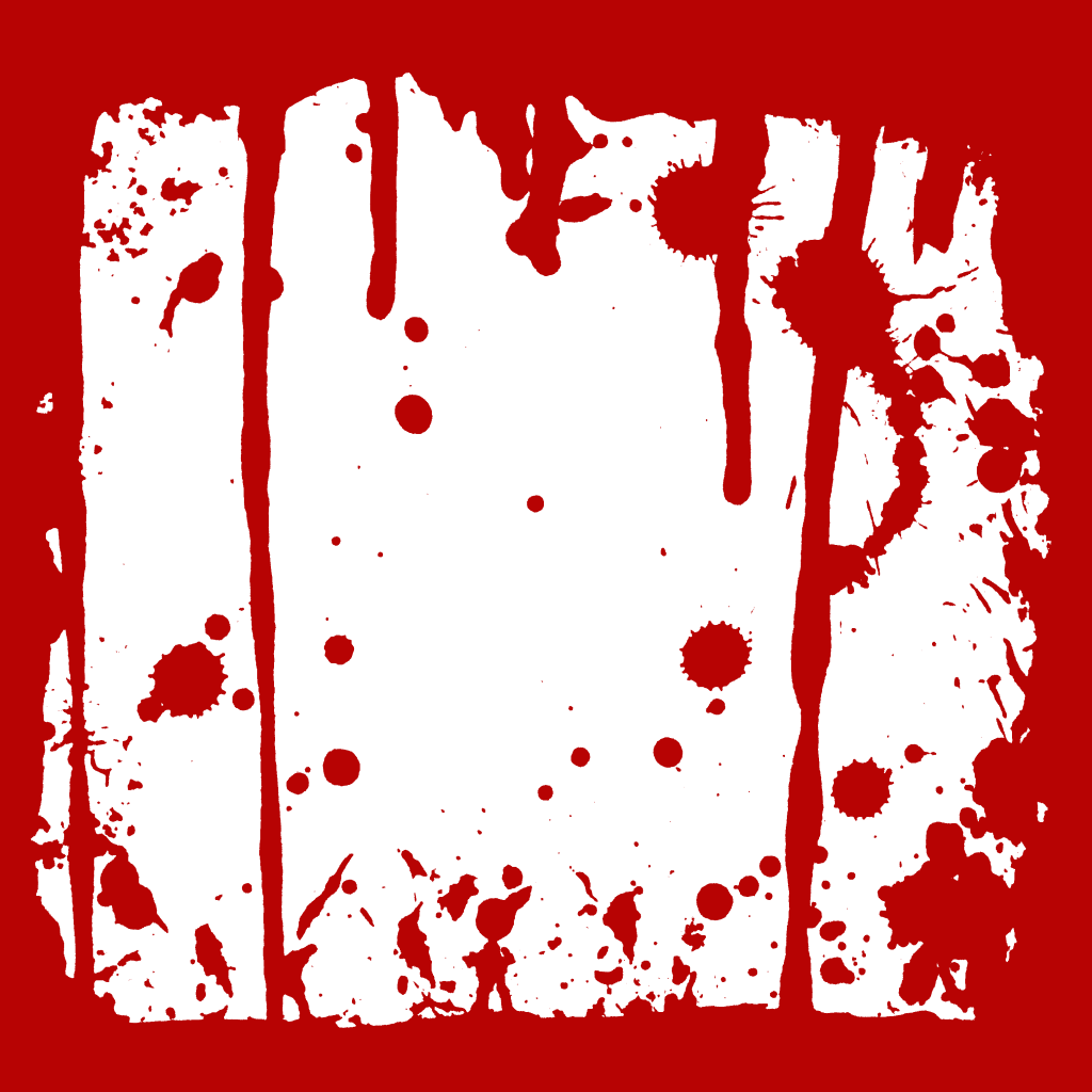 Blood Red Frame Free PNG Image
