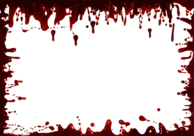 Imagem transparente de quadro vermelho de sangue