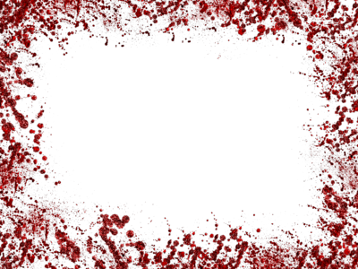 Quadro vermelho de sangue transparente