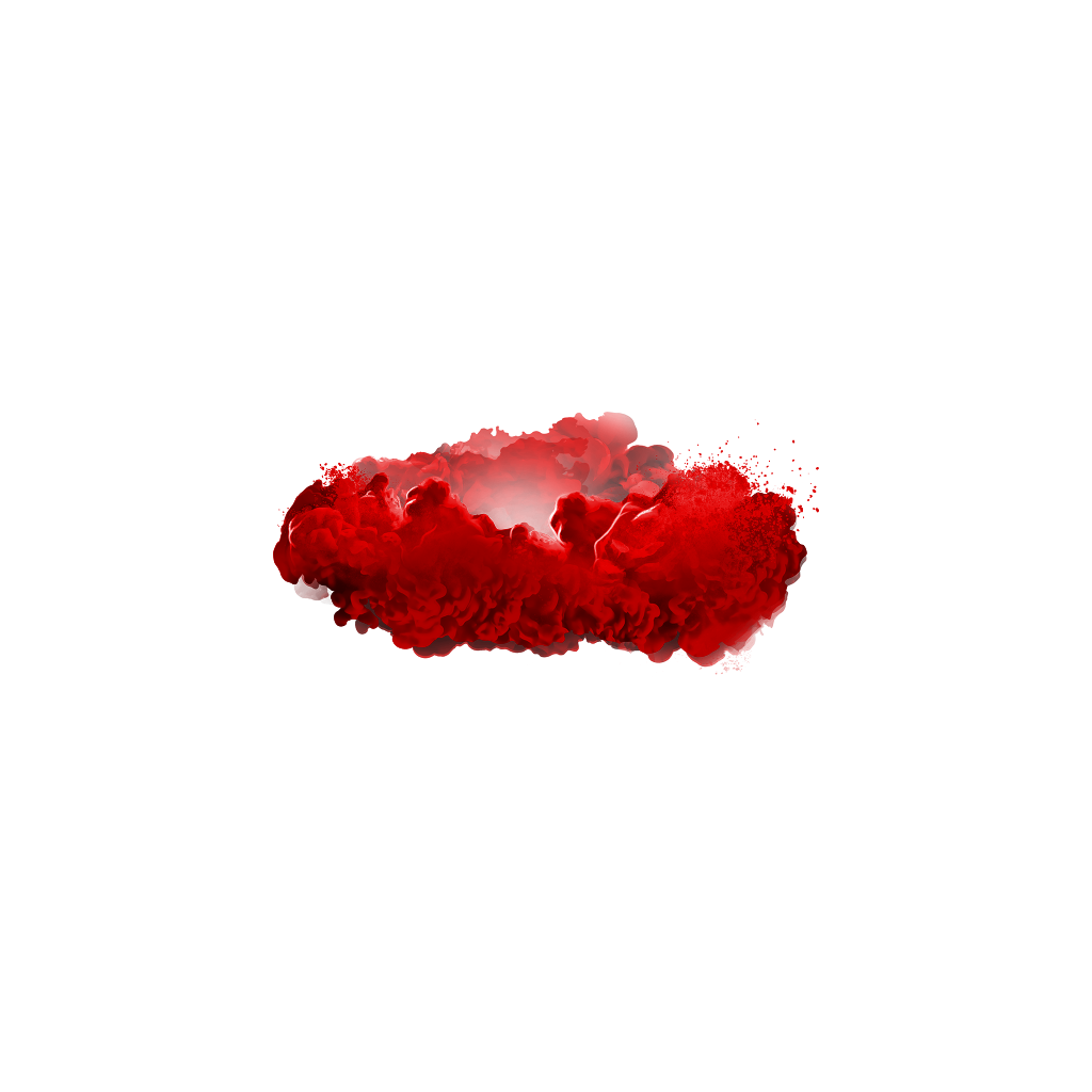 Bloed rood rookvrij PNG-beeld