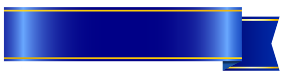 Blauwe banner Gratis PNG-Afbeelding