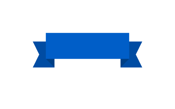 Blauwe banner PNG hoogwaardige Afbeelding