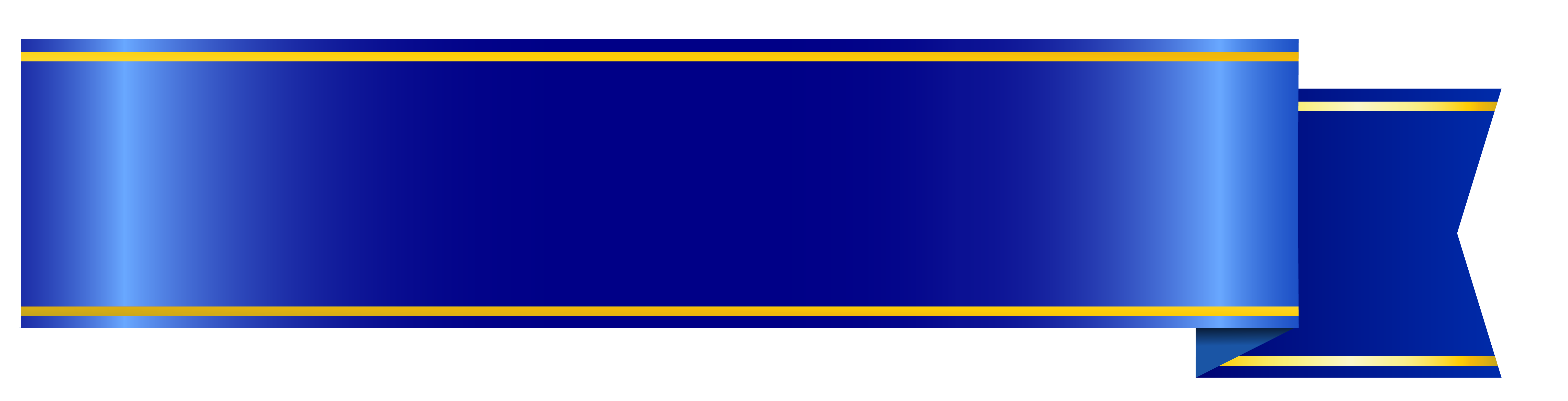 Biru Banner PNG Gambar Transparan