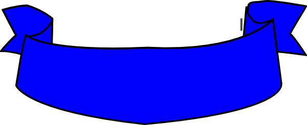 Bannière bleue PNG image