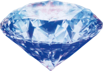 Blaues Diamant-PNG-transparentes Bild