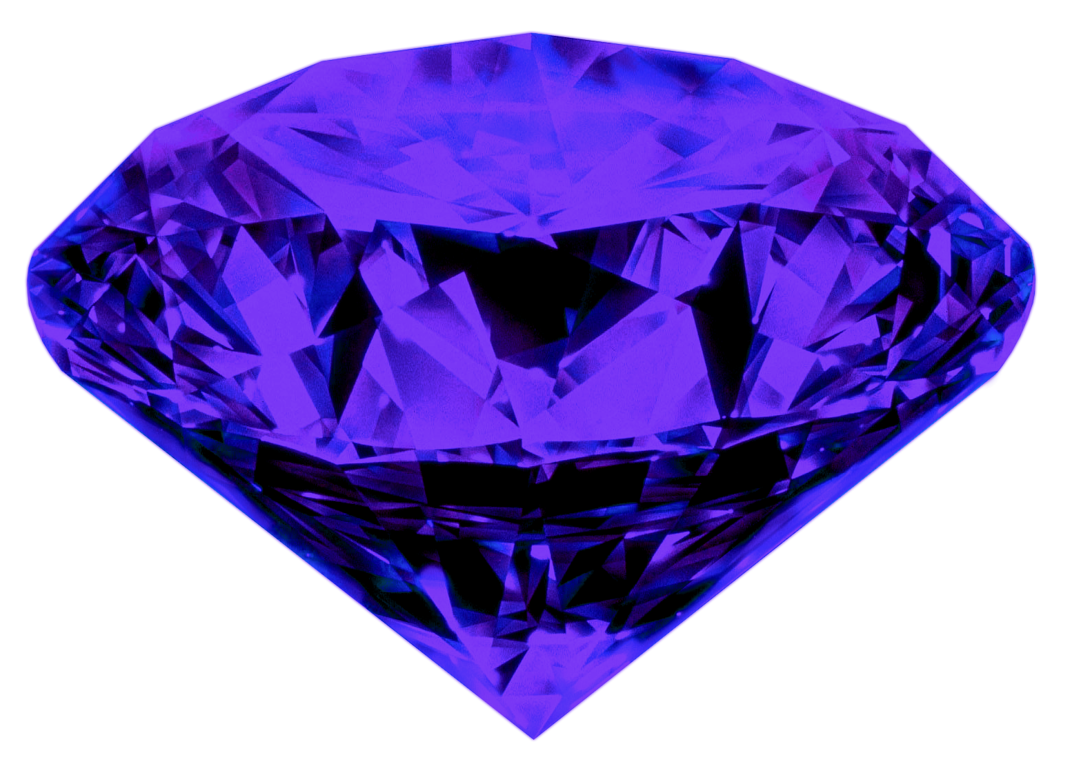 Blauw diamant Transparant Beeld