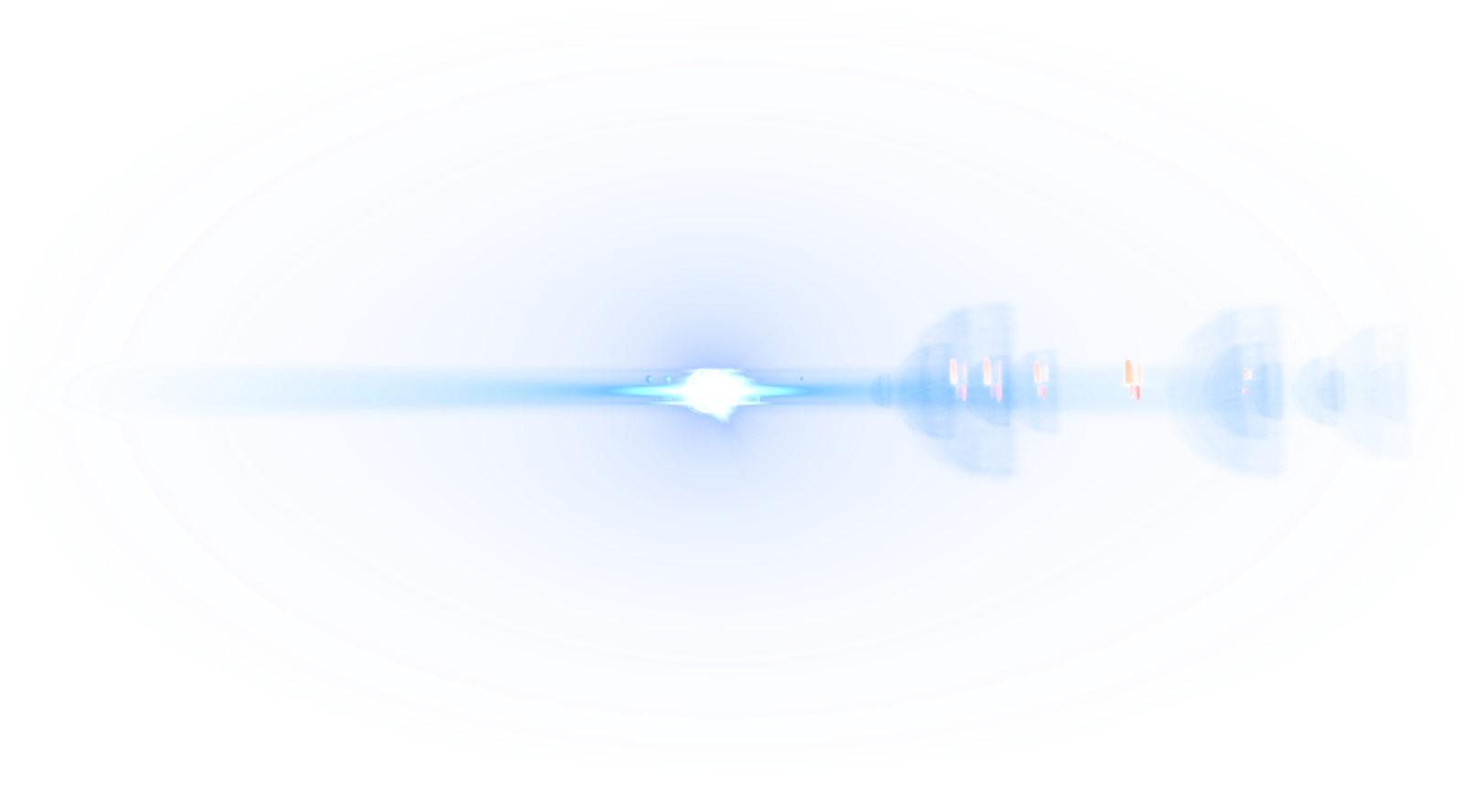 Immagine di sfondo blu flare PNG