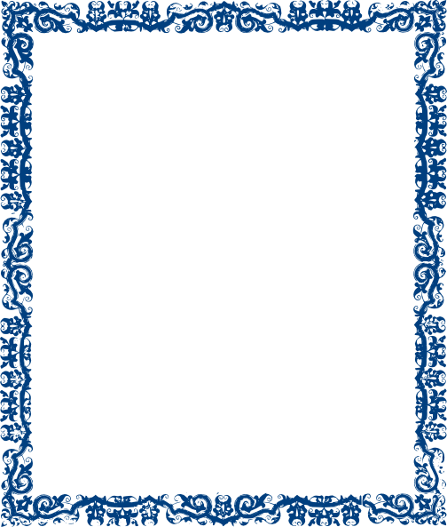 Blue Frame PNG Hochwertiges Bild
