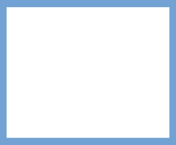 Blue Frame PNG Image with Transparent Background