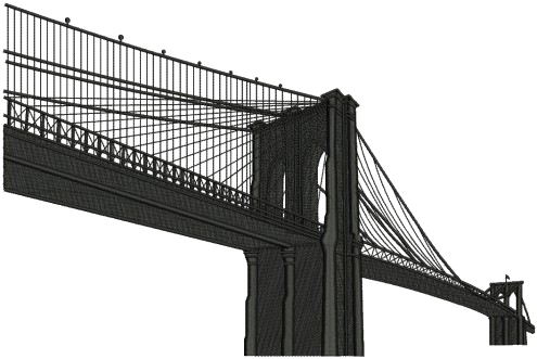 Imagens transparentes de ponte de Brooklyn