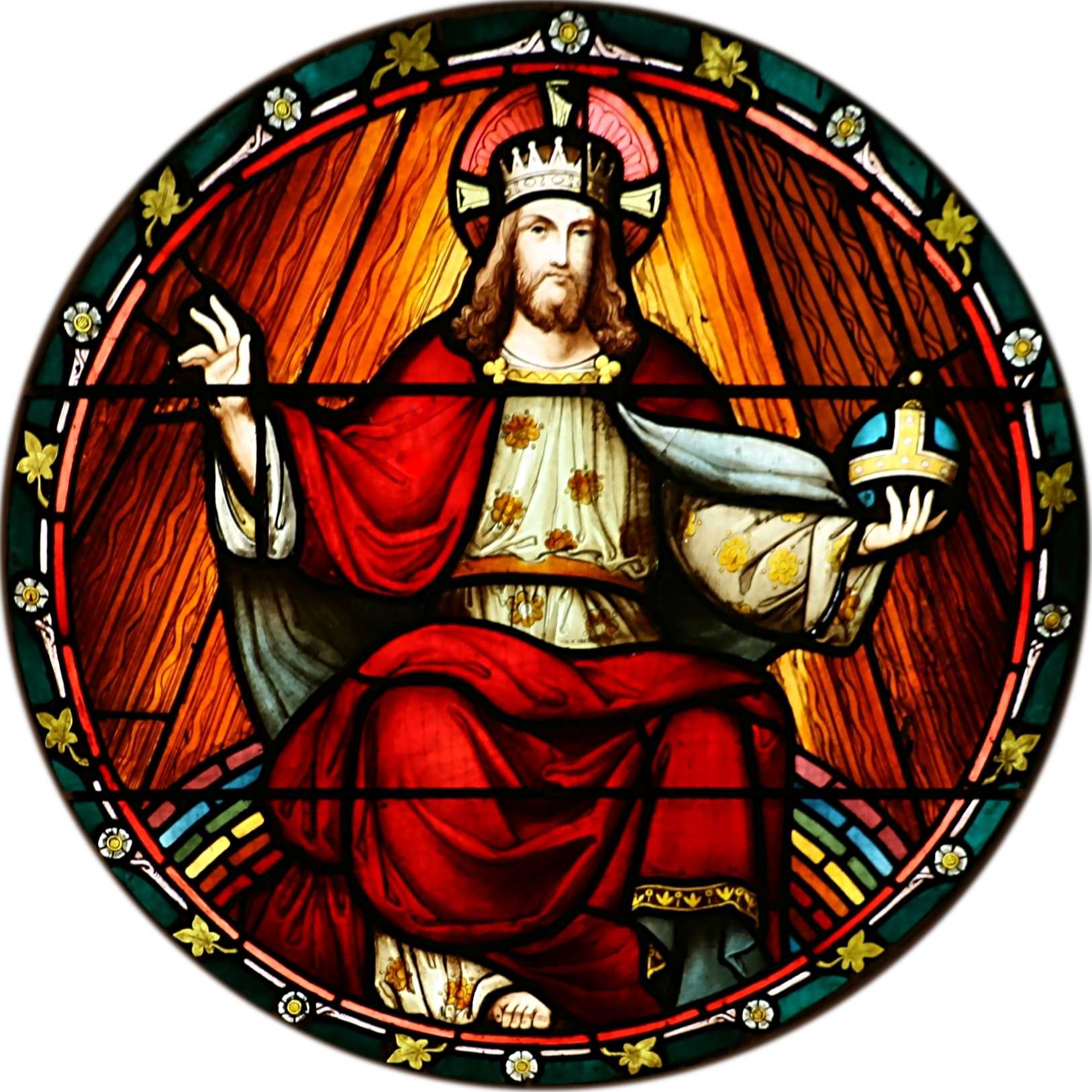 Catholic Stained Glass Window Free PNG Image