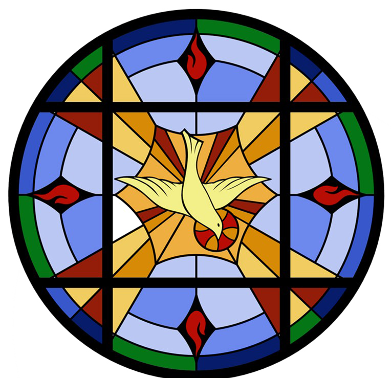 Catholic Stained Glass Window PNG High-Quality Image