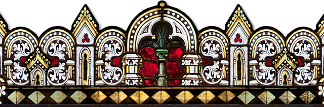Katholiek gebrandschilderd glas venster PNG Pic