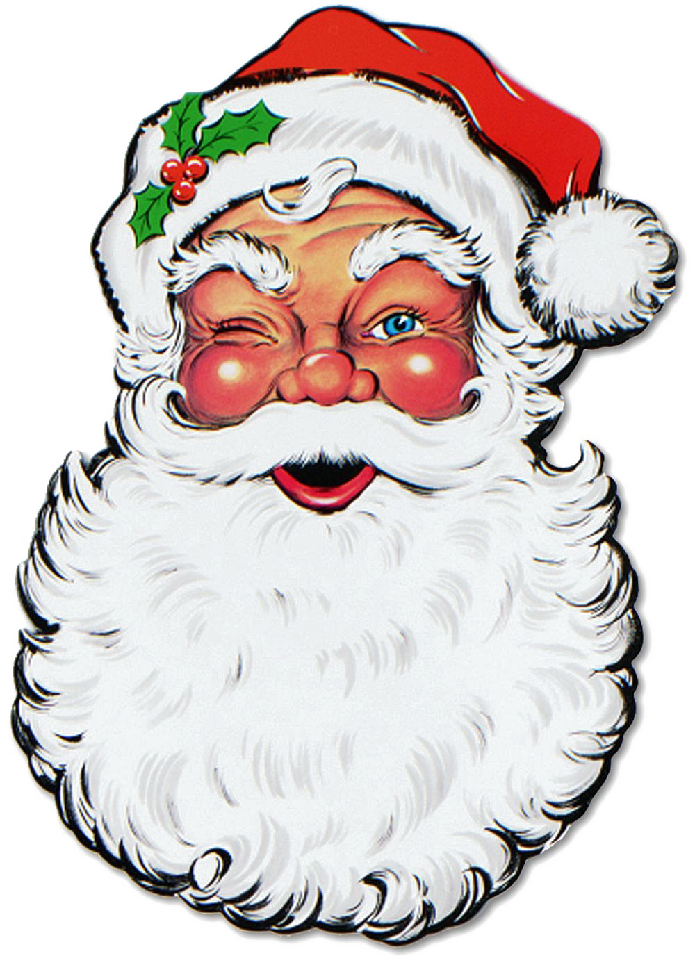 Kerst santa gezicht PNG Gratis Download